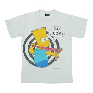 vintage 1990 The Simpsons Bart Simpson Yo Dude Shirt