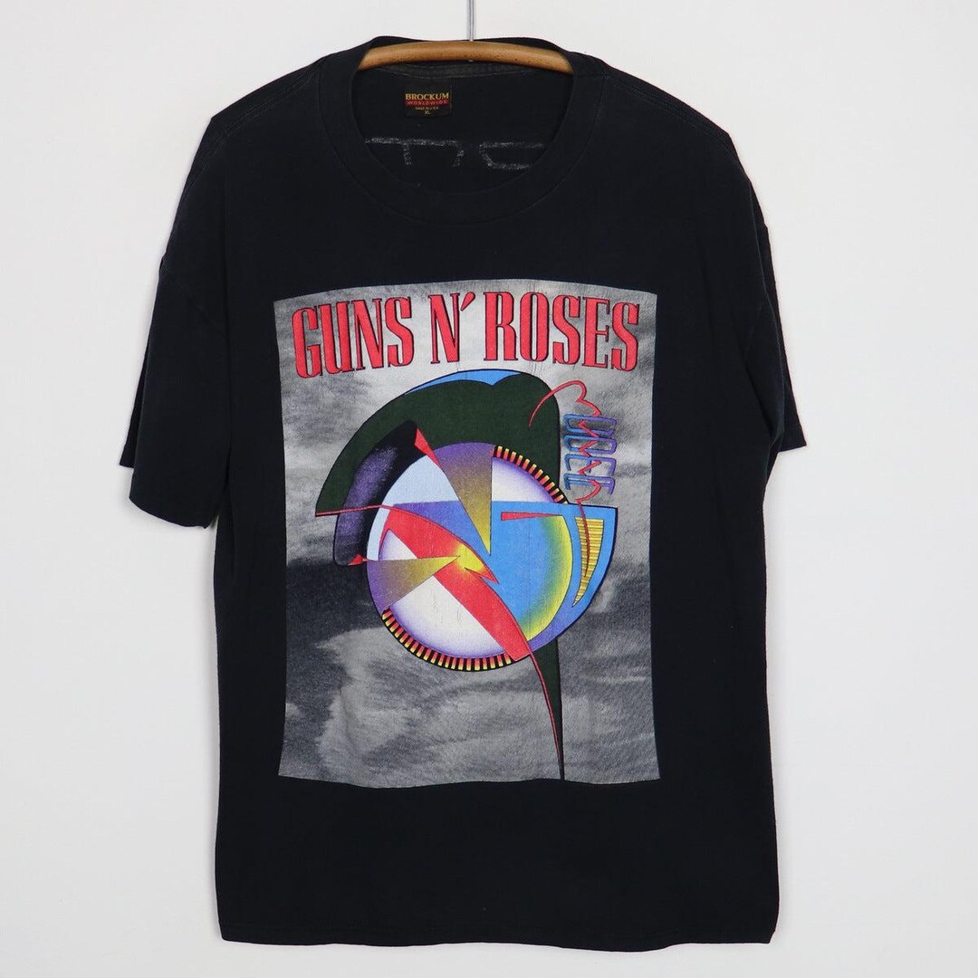 90's GUNS N' ROSES COMA World Tour T-シャツ Vintage 1992 Guns N Roses Coma Tour Shirt Size: Extra Large