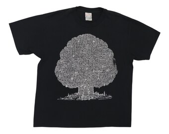 Vtg 1987 Family Tree of Rock and Roll T-shirt Black S 80s Vtg 1987 Family Tree of Rock and Roll T-shirt Black S 80s