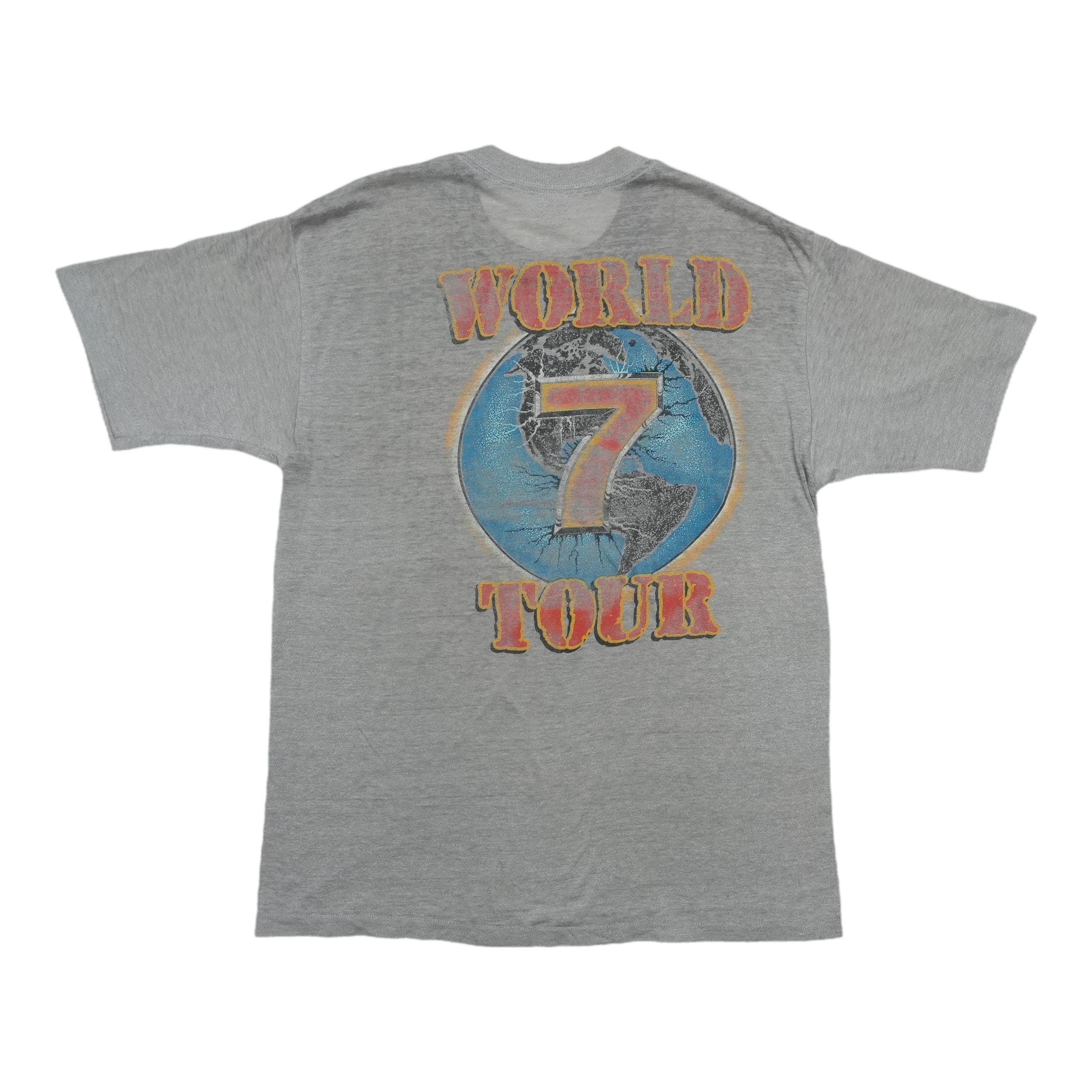 Vintage 1985 Triumph Thunder Seven World Tour Shirt, 80s Vintage