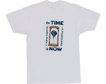 vintage 1990s Earth Day The Time Is Now Shirt