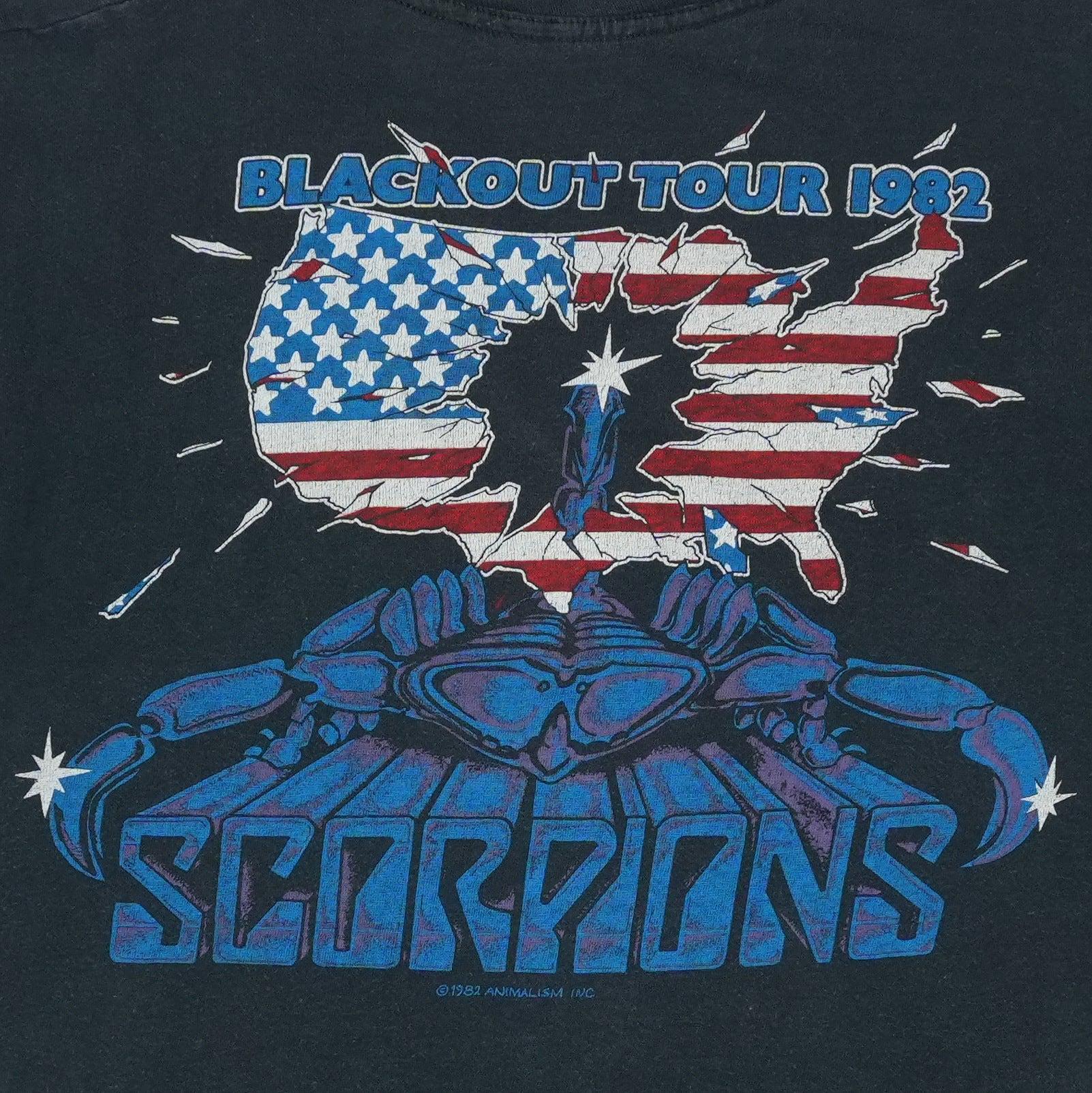 Vintage 1982 Scorpions Blackout Tour Shirt - Etsy
