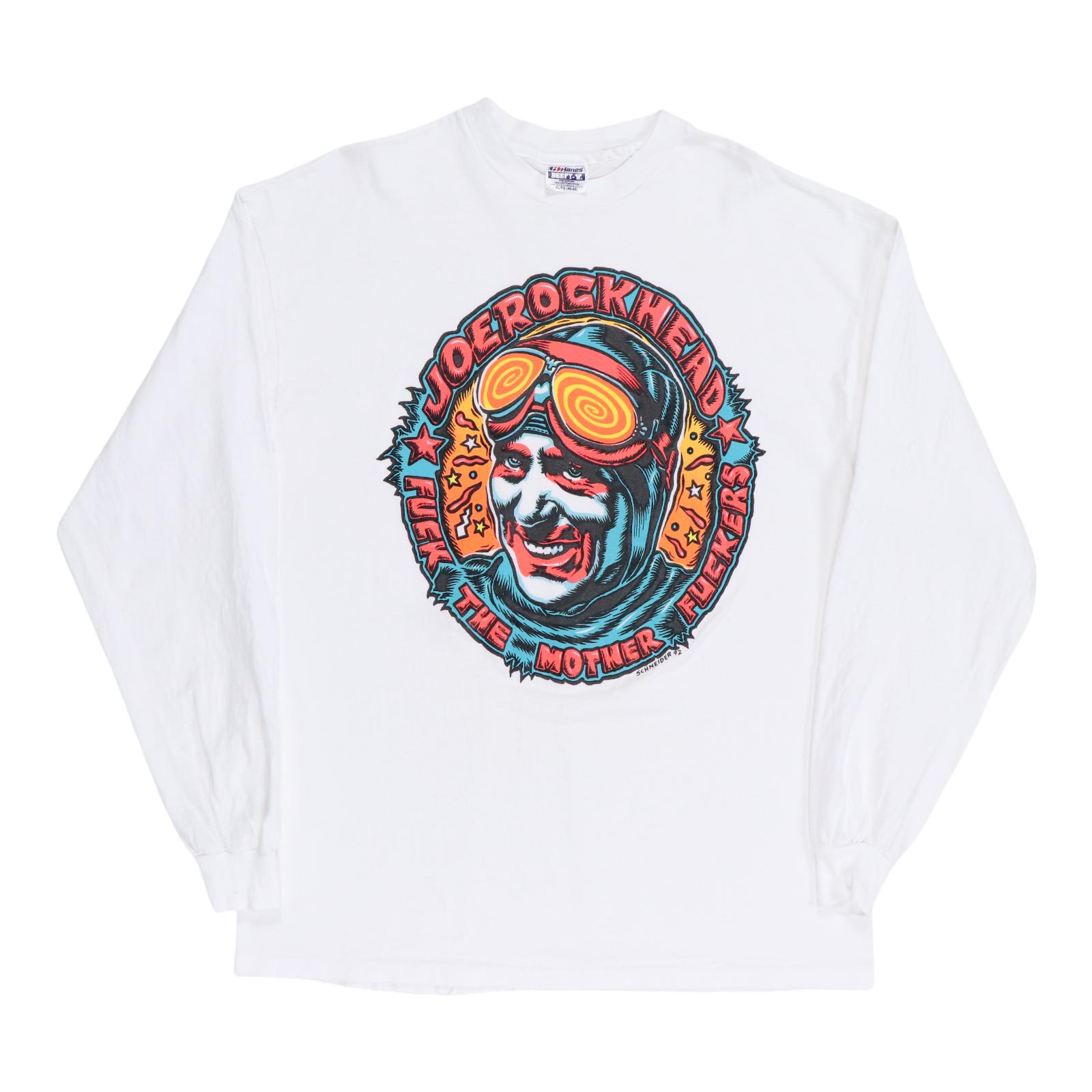 Vintage 1992 Joe Rockhead Mother Fucker Long Sleeve Shirt, 90s