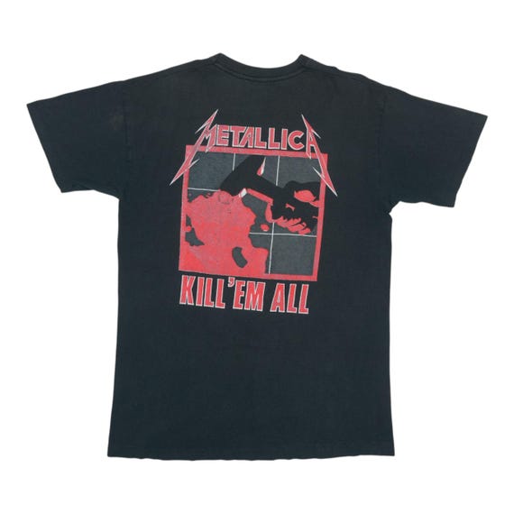 80S ビンテージ1989 Vintage Kill Em All Tシャツ　B Vintage 1989 Metallica Ride the Lightning Kill Em All Shirt - Etsy