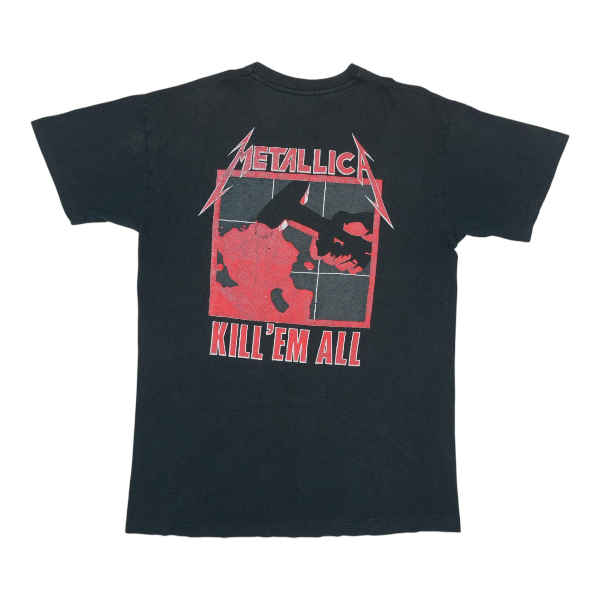 80S ビンテージ1989 Vintage Kill Em All Tシャツ　B Vintage 1989 Metallica Ride the Lightning Kill Em All Shirt - Etsy