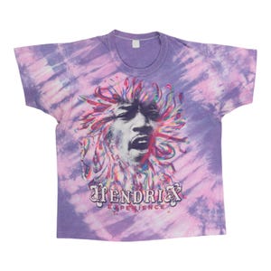 Vintage 1980s Jimi Hendrix Tie Dye Shirt