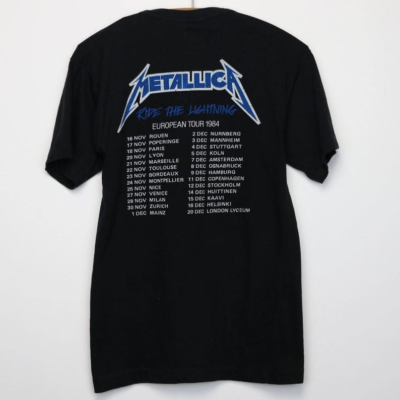 80s metallica shirt