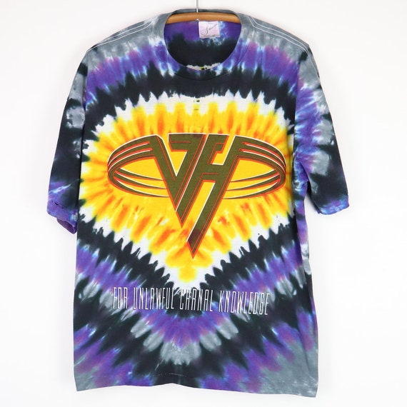 Vintage 1991 Van Halen for Unlawful Carnal Knowledge Tie Dye Shirt
