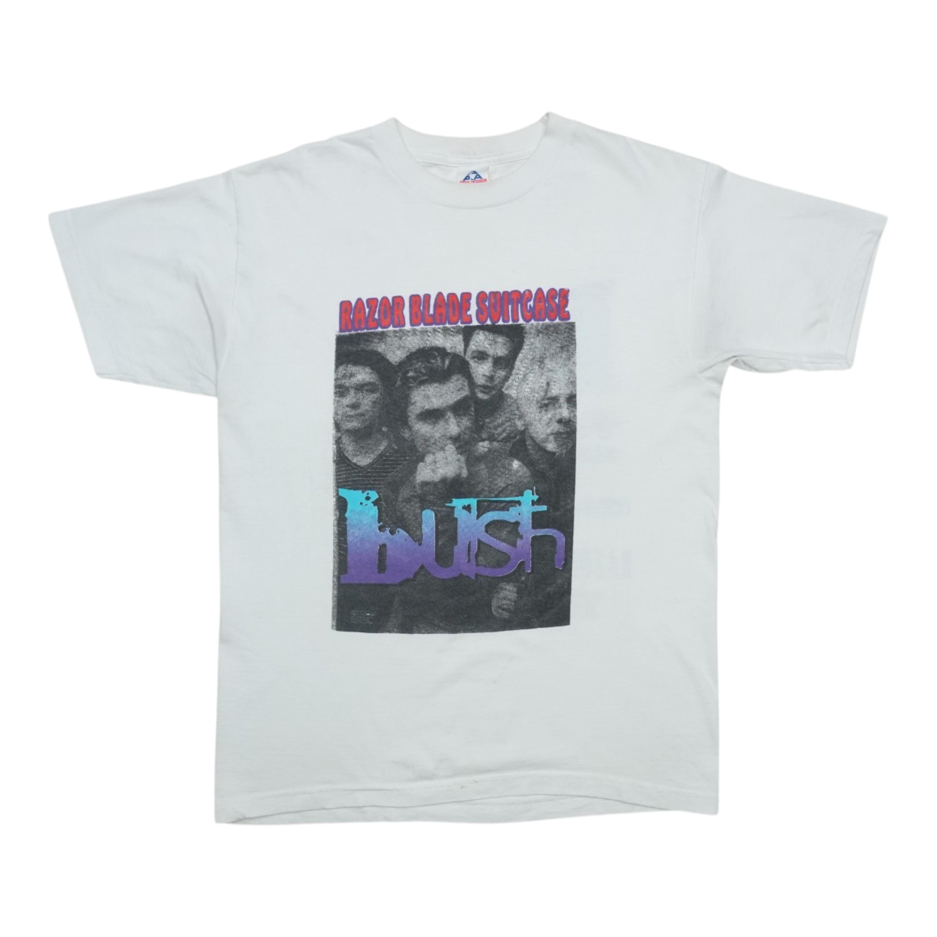 Vintage 1997 Bush Razorblade Suitcase Tour Shirt, 90s Alt Rock