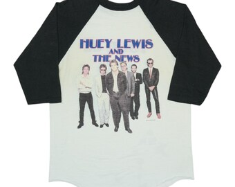 Vintage 1985 Huey Lewis and the News Tour Jersey Shirt - Etsy