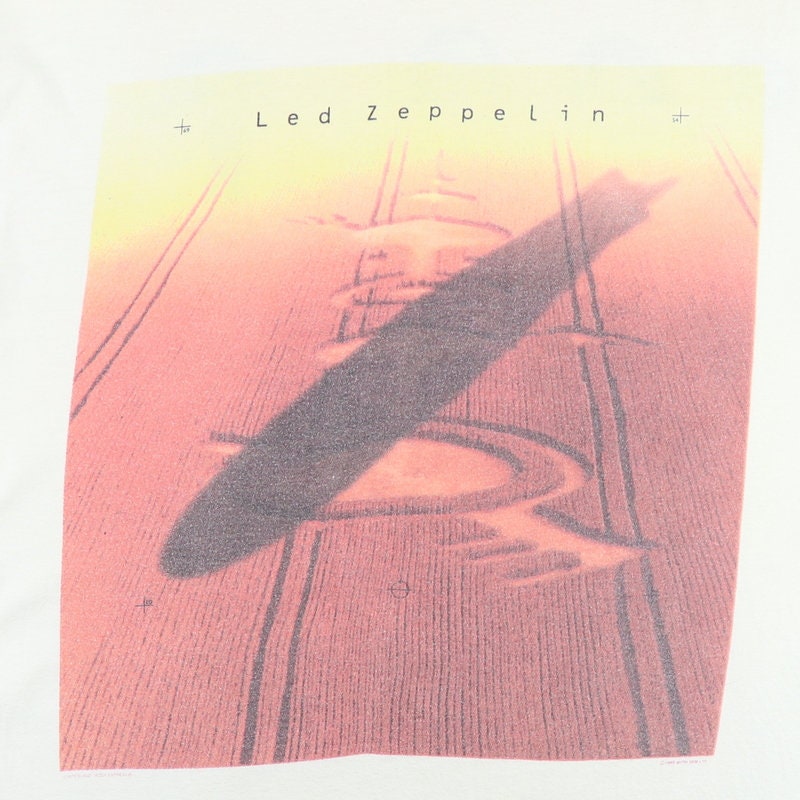 Camicia vintage Led Zeppelin Crop Circles del 1990 Etsy