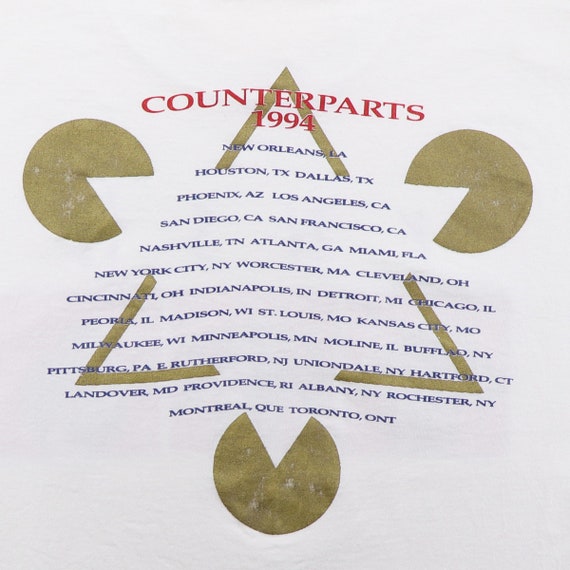 Vintage 1994 Rush Counterparts Tour Shirt - Etsy