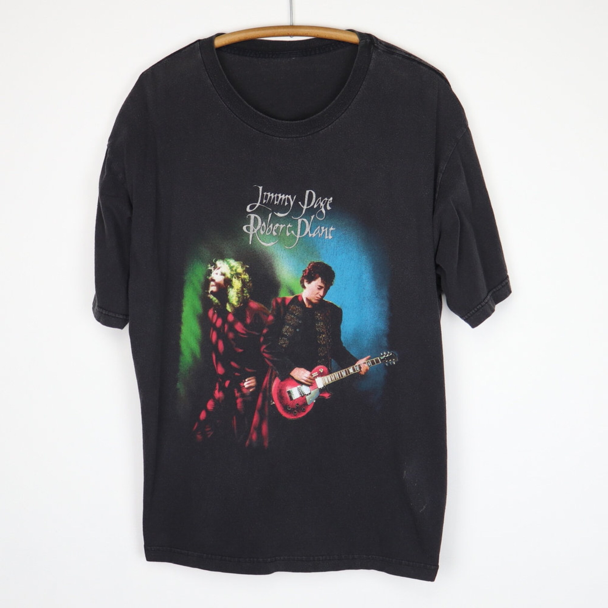 Discover vintage 1998 Jimmy Page Robert Plant Walking Into Clarksdale Tour Shirt