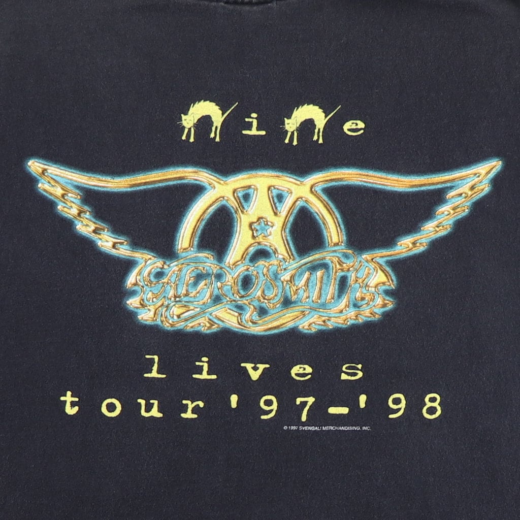 Vintage 1997 Aerosmith Nine Lives Tour Shirt - Etsy