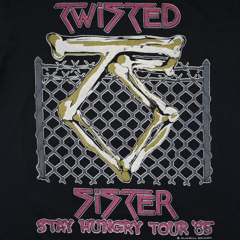 Twisted Sister Shirt Vintage tshirt 1985 Stay Hungry Tour | Etsy