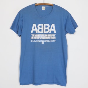 vintage 1979 Abba Atlantic Records Promo Shirt Size: Extra Large