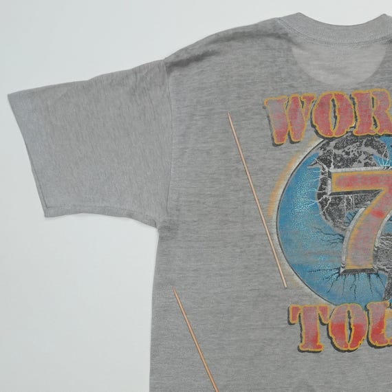 Vintage 1985 Triumph Thunder Seven World Tour Shirt, 80s Vintage