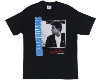 vintage 1987 Bryan Adams Into The Fire World Tour Shirt