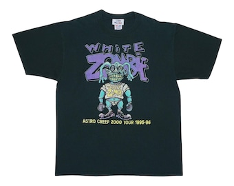 White Zombie Astro Creep Robot Tour Concert Men's Tshirt Size USA