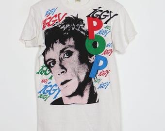 vintage 1980s Iggy Pop Fifth Column Shirt Size: Medium
