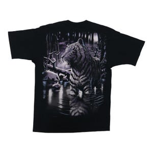 vintage 1998 Tiger Liquid Blue Shirt Size: 24" image 2