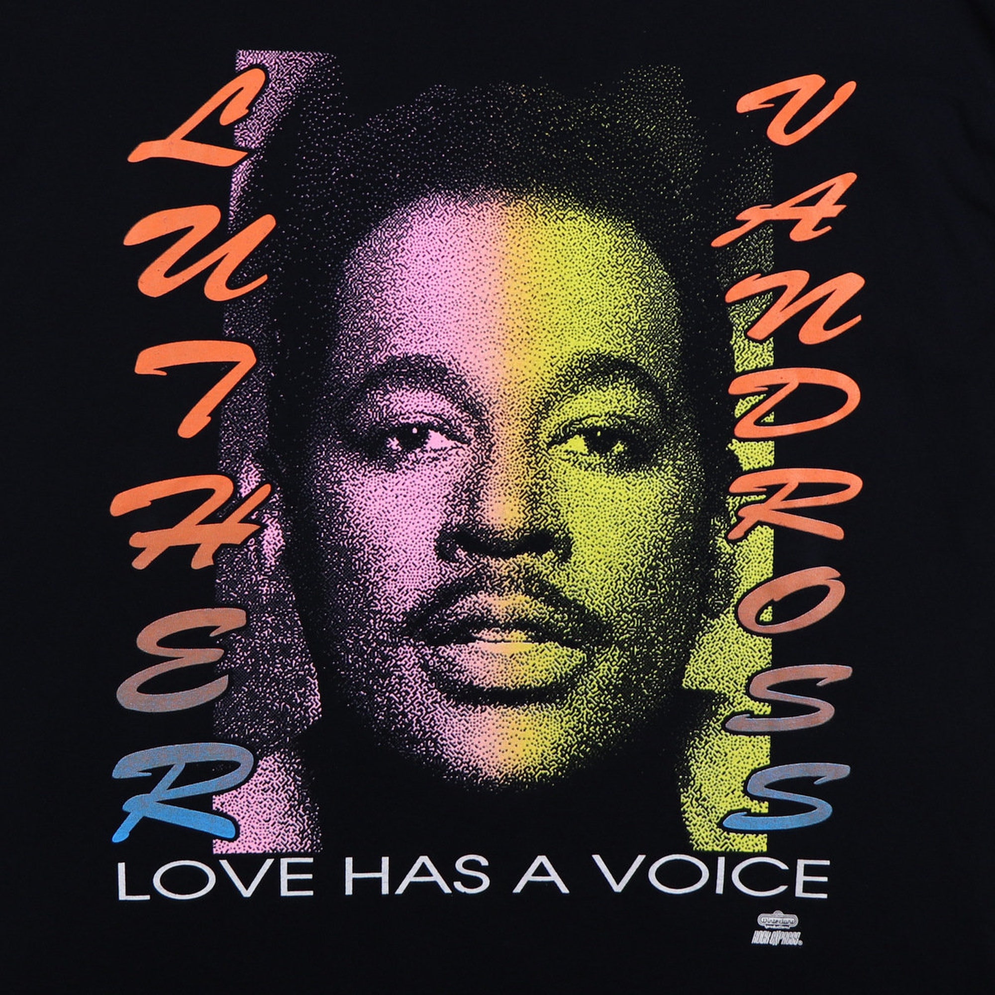 vintage 1993 Luther Vandross Love Has A Voice Tour Shirt