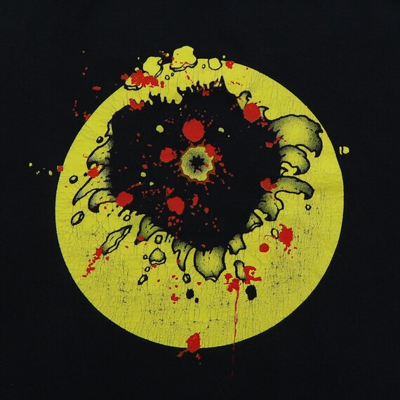 90s Head Shot ぶち抜きスマイル Tシャツ M