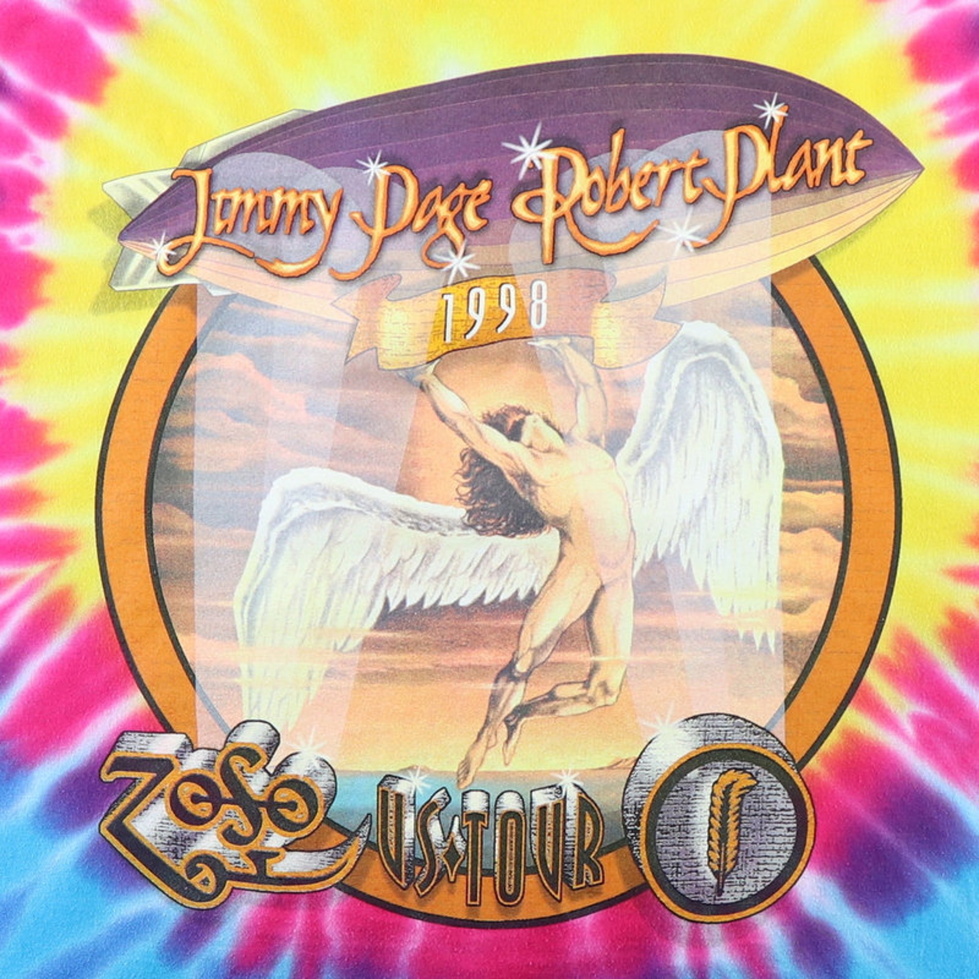 vintage 1998 Jimmy Page Robert Plant Tour Shirt