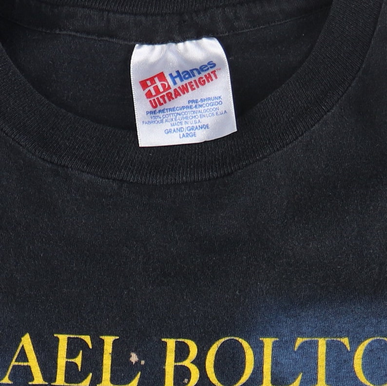 Vintage 1991 Michael Bolton Time Love & Tenderness Tour Shirt | Etsy