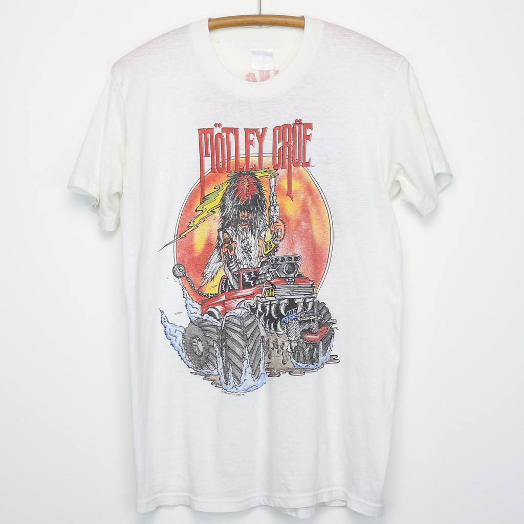 Motley Crue Shirt Vintage tshirt 1986 