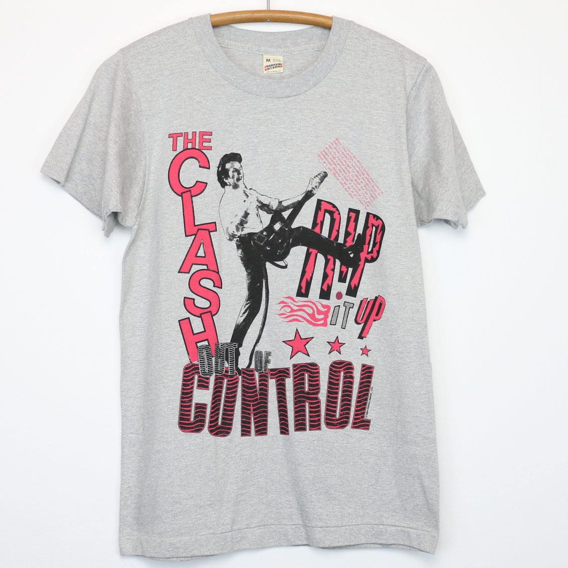 The Clash Shirt Vintage tshirt 1984 Out Of Control Tour Tee | Etsy