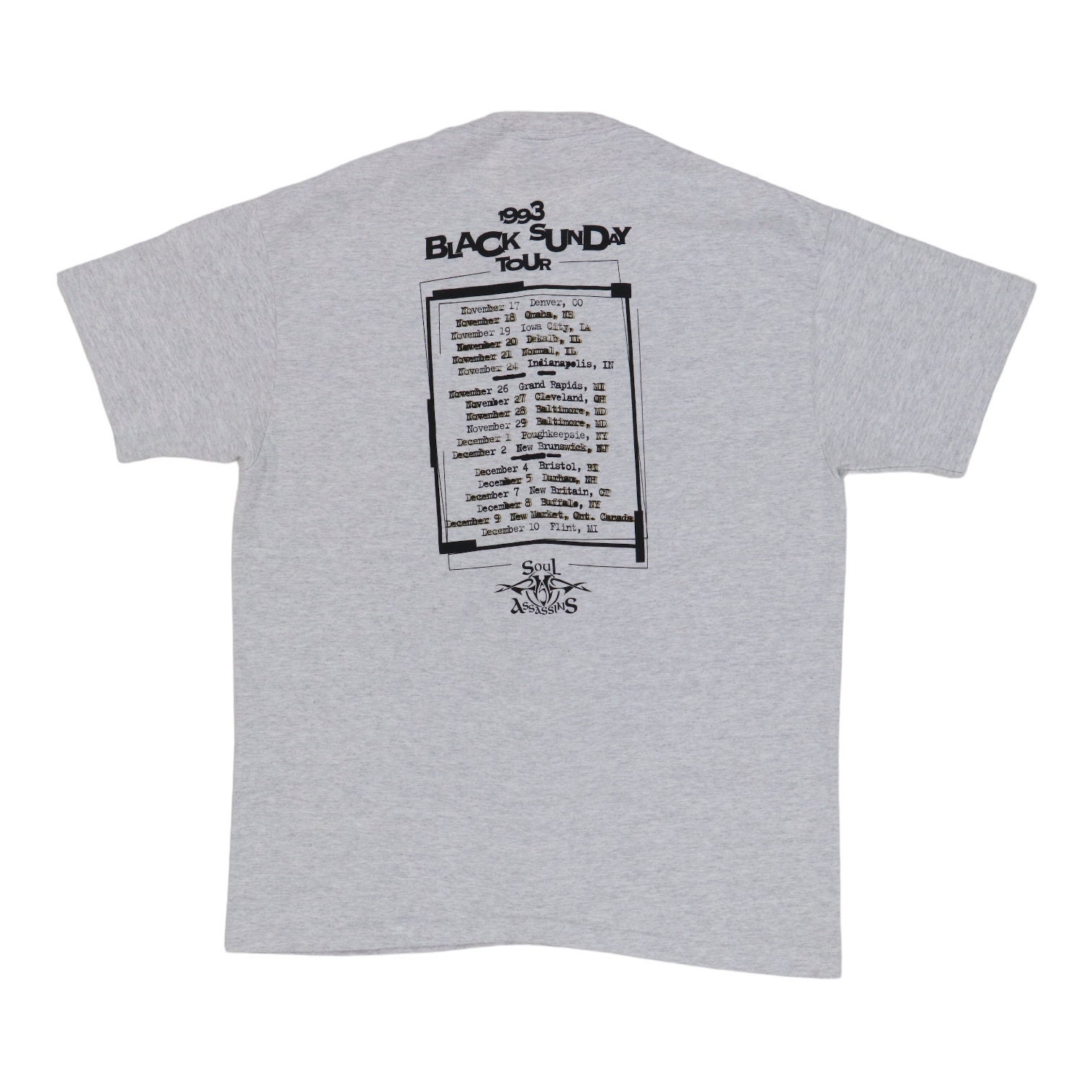 Vintage 1993 Cypress Hill Black Sunday Tour Shirt - Etsy