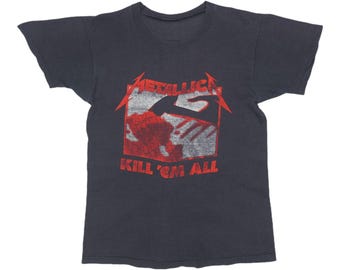 Vintage 1984 Metallica Kill Em All Bang That Head Shirt - Etsy