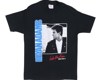vintage 1987 Bryan Adams Into The Fire Tour Shirt