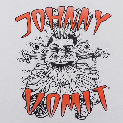 Vintage 1990s Johnny shops Vomit Shirt
