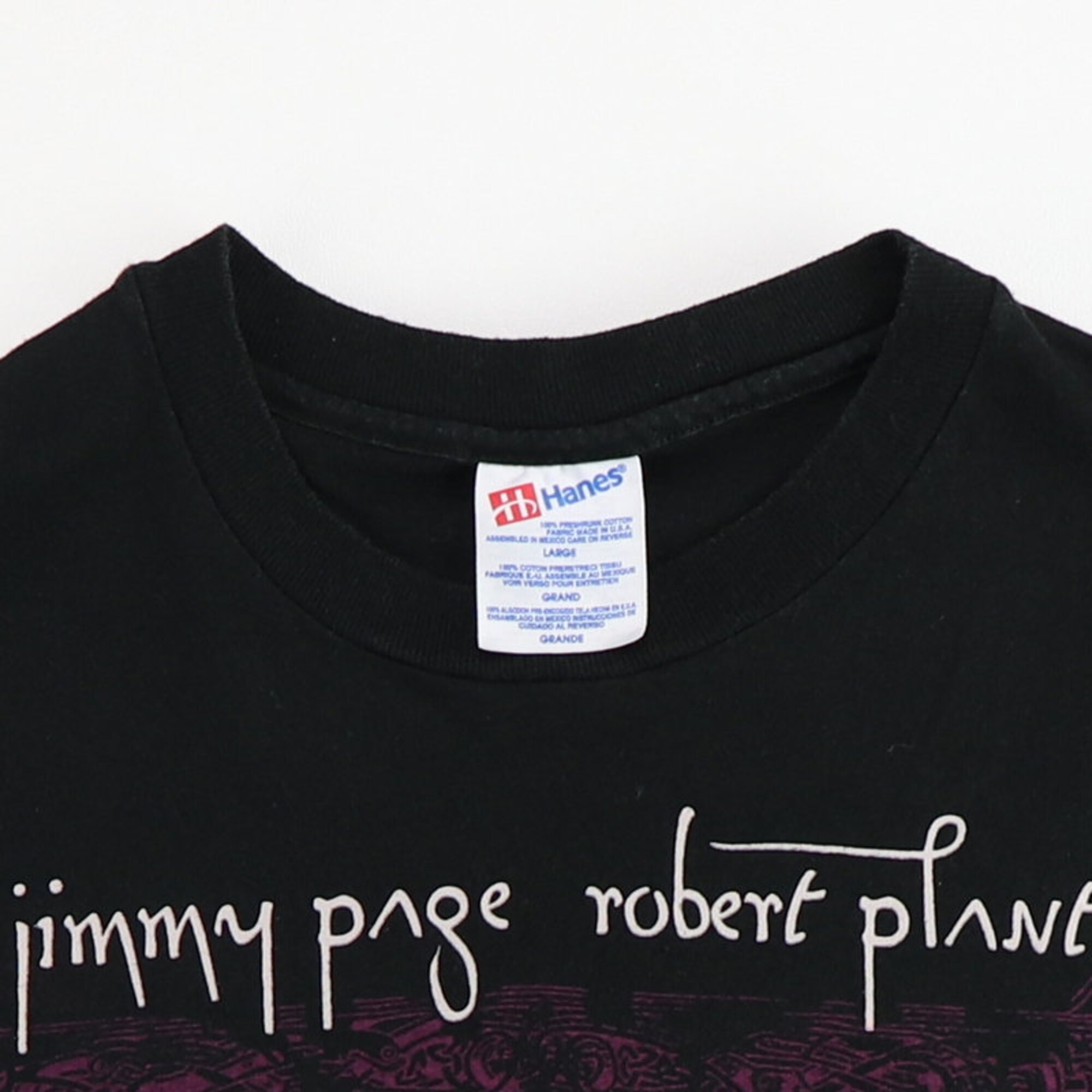 vintage 1995 Jimmy Page Robert Plant No Quarter World Tour Shirt
