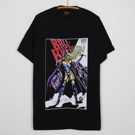 Vintage 1995 ACDC Ballbreaker Comic Book Shirt - Etsy
