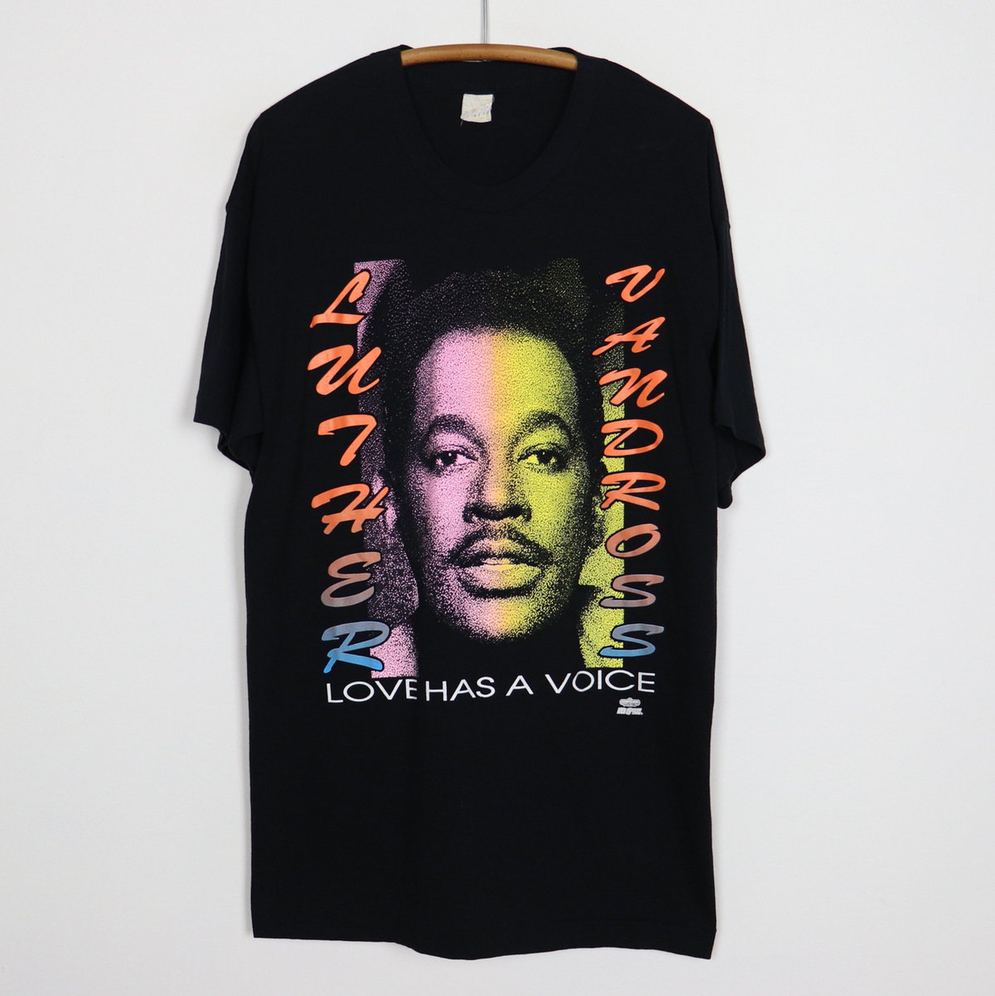 vintage 1993 Luther Vandross Love Has A Voice Tour Shirt