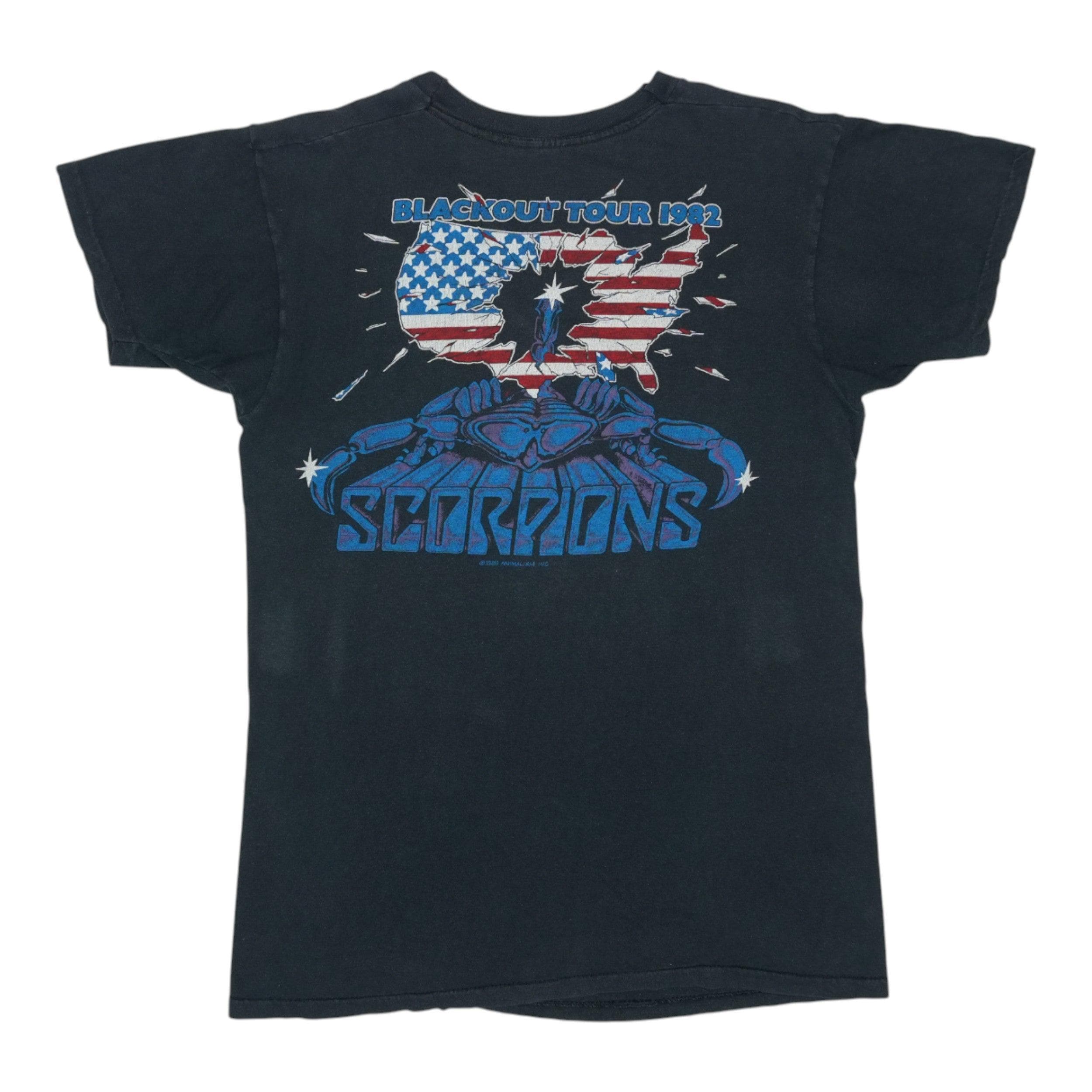 Vintage 1982 Scorpions Blackout Tour Shirt - Etsy