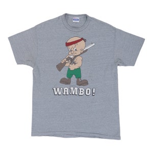 Vintage 1985 Elmer Fudd Wambo Rambo Hemd