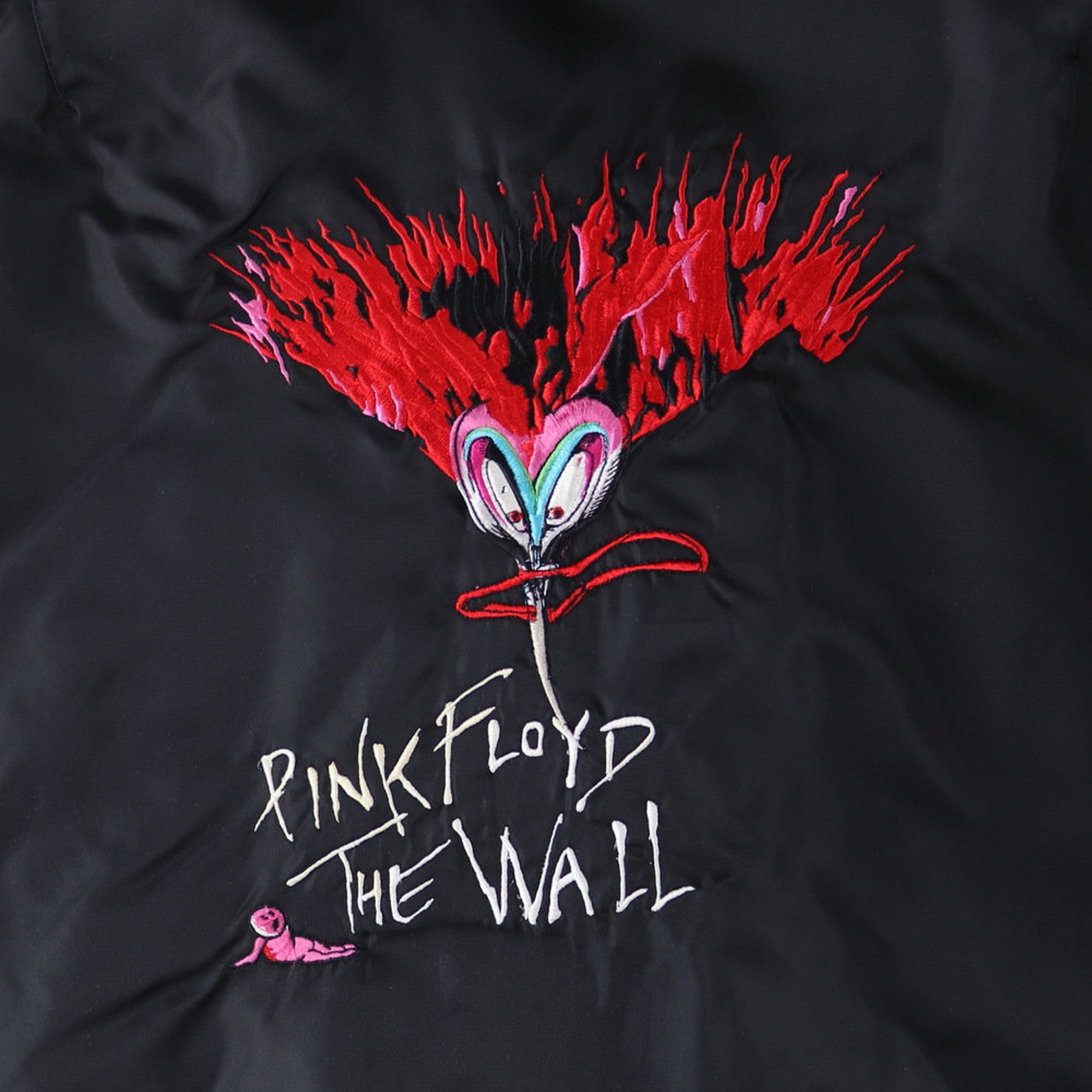 Vintage jaren 1980 Pink Floyd The Wall Bomber Jacket Etsy
