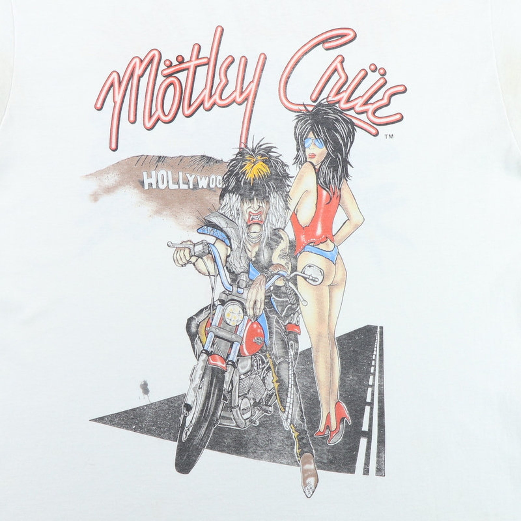 vintage 1987 Motley Crue Girls Girls Girls California Tour Shirt