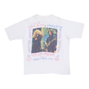 vintage 1995 Jimmy Page Robert Plant No Quarter World Tour Shirt