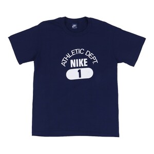 Vintage 1980s nike athletic dept blue tag shirt