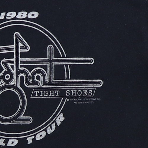 Vintage 1980 Foghat Tight Shoes World store Tour Shirt