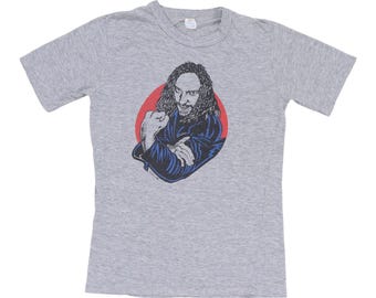 vintage 1984 Jethro Tull Shirt, 80s Vintage Rock Band Shirt, Mens Size Medium, Gray Vintage Tee