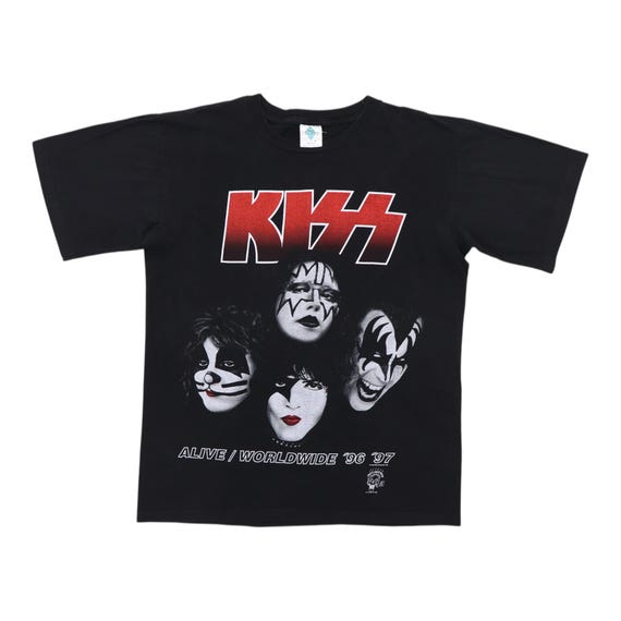 Vintage 1996 Kiss Alive Worldwide Tour Shirt, 90s Vintage Rock