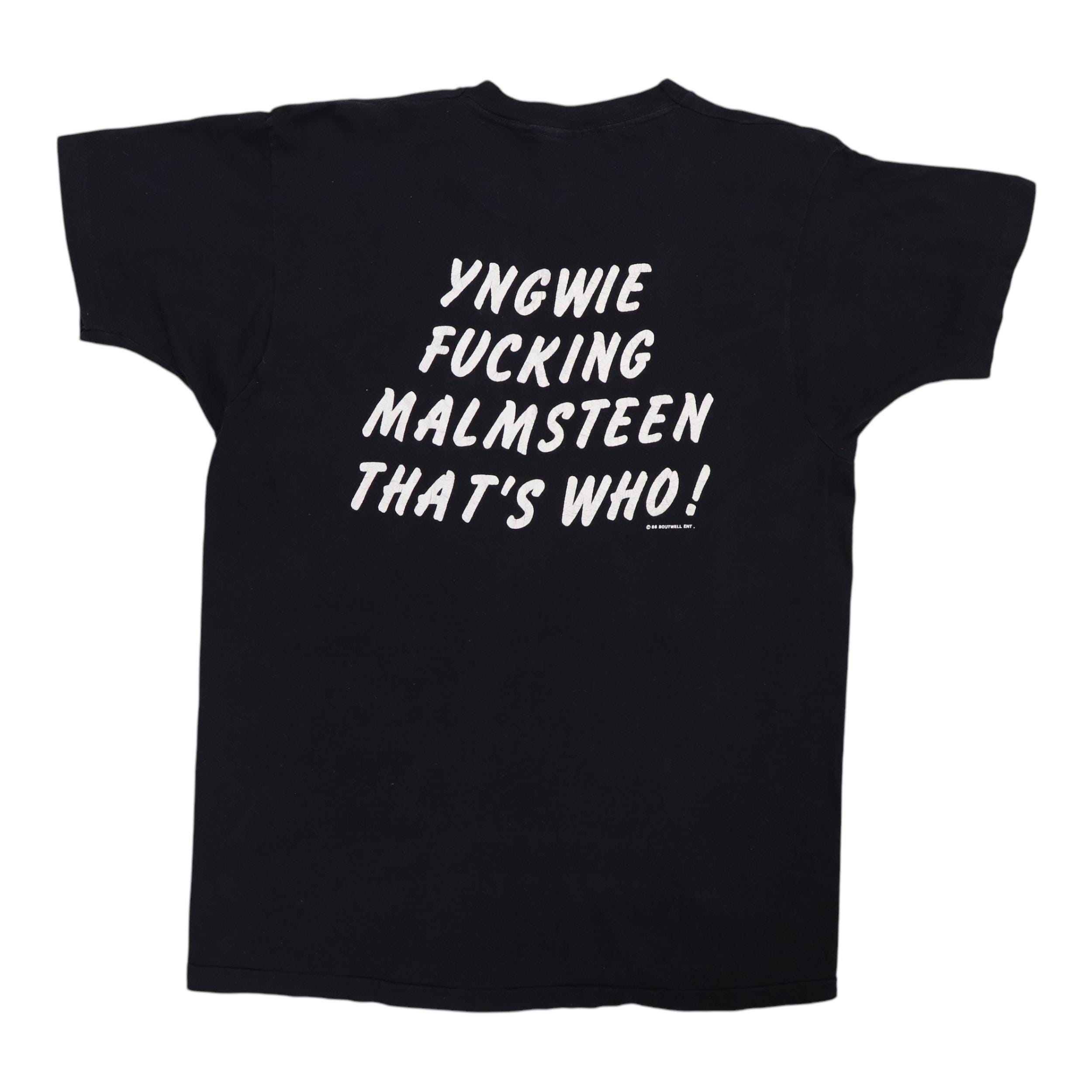 Vintage 1986 Yngwie Fucking Malmsteen That's Who Shirt - Etsy Vintage 1986 Yngwie Fucking Malmsteen That's Who Shirt - Etsy