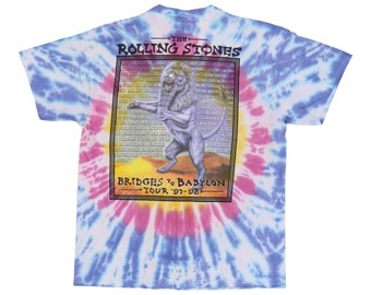 トップス ROLLING STONES 1997 BRIDGES TO BABYLON Vintage 90's Rolling Stones Bridges to Babylon Tour T-shirt
