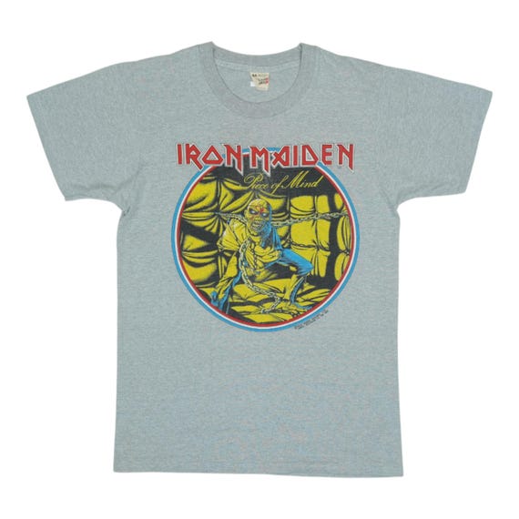 Vintage 1983 Iron Maiden Piece of Mind Tour Shirt - Etsy